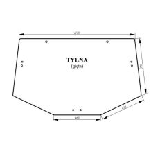 SZYBA TYLNA 1150*760   JD  SERIA 6000 - [CJK103]