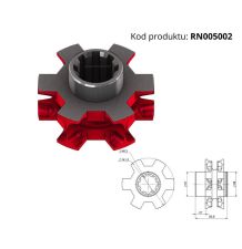 KOŁO GNIAZDOWE 11*31 Z-6 Z ROWKIEM - [RN005002]