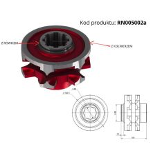 KOŁO GNIAZDOWE 11*31  Z- 6 Z KOŁNIERZEM - [RN005002A]