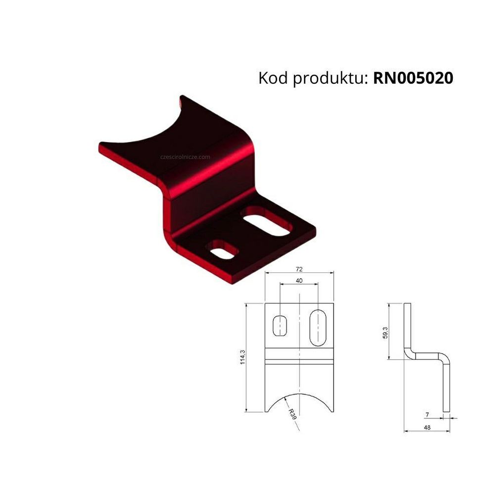 ZGARNIACZ PRAWY SKRAJNY PRZY ŁOŻYSKU - [RN005020]