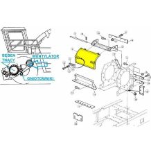 OSŁONA WENTYLATORA KLAPA - [SJK66709-K]