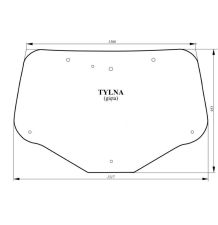 SZYBA TYLNA  NH T7040 - [CNK122]