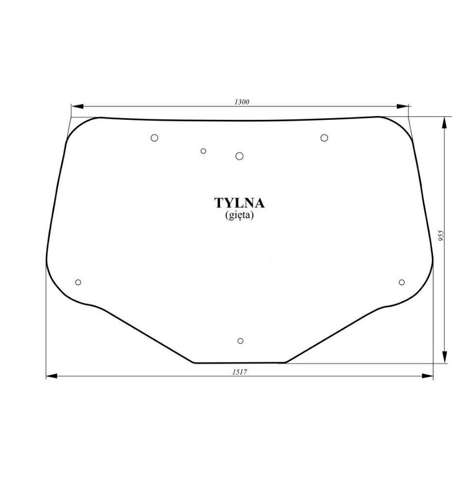 SZYBA TYLNA  NH T7040 - [CNK122]