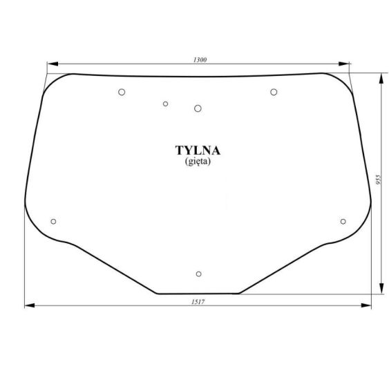 SZYBA TYLNA  NH T7040 - [CNK122]