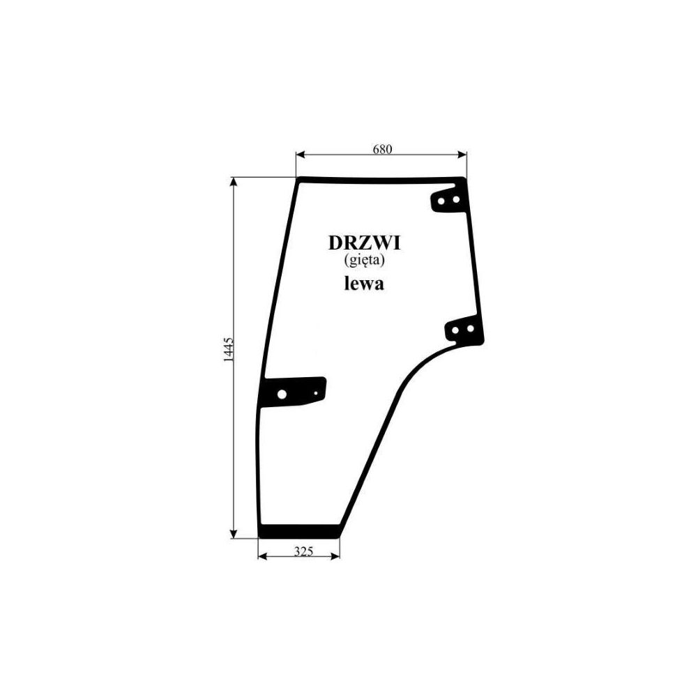 SZYBA DRZWI LEWA - [CNK118]