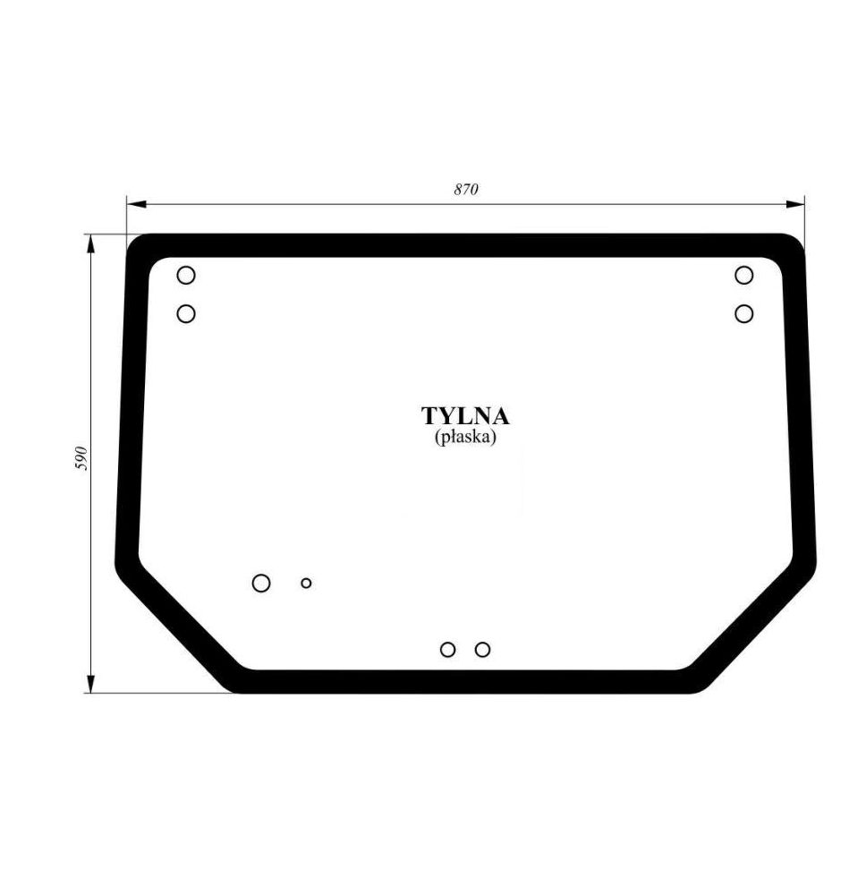 SZYBA TYLNA - [CNK119]