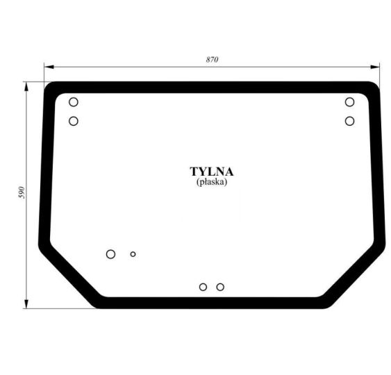 SZYBA TYLNA - [CNK119]