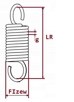 SPRĘŻYNA R FIzew- 15*2.0 LR- 98 KNOTT