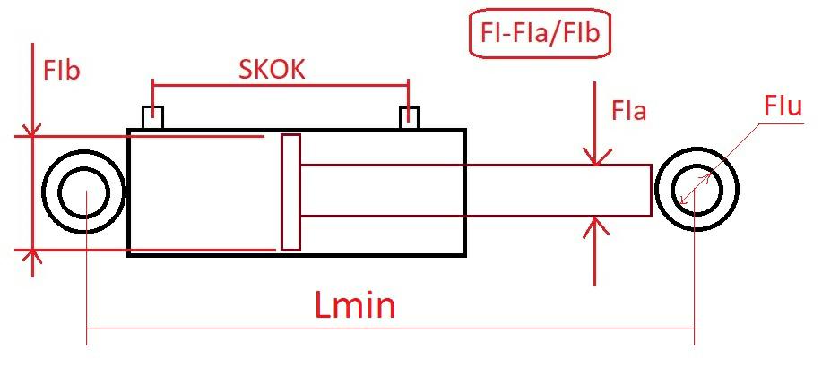 SIŁOWNIK HYD. FI-36/63 SKOK-500 FIu-35/35 Lmin-680