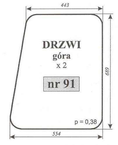 C-330 CHOJNÓW SZYBA DRZWI ZAOK