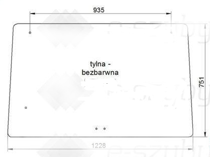 SZYBA TYLNA GÓRNA OTW.-6 RENAULT