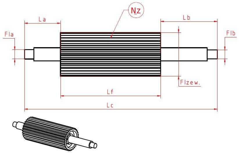 WALEC GNIOT. CL FI-250 L-650 TYP-T/T Z-145 ZAB-GRV -GUMA- + OŚ