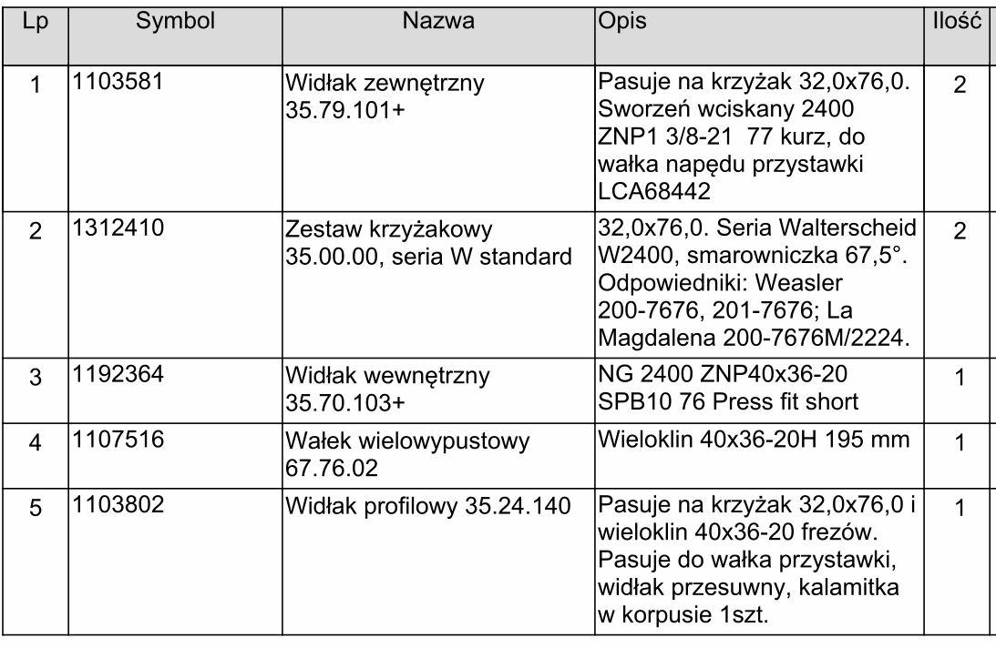 WAŁ PRZEG.-TEL. 32,0* 75,9 L- 235/270 Z21 + Z21 WALTERSCHIED