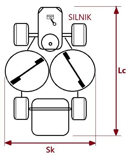 TRAKTOR OGROD. POW-3500m2SZER-84cmMOC-6.8kW=9,25KM 