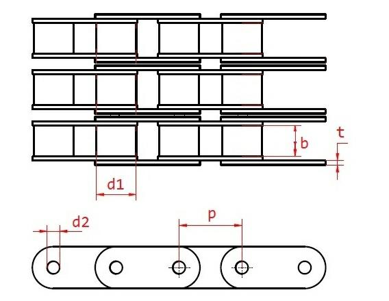 ŁAŃCUCH 12B-3 ( 3/4
